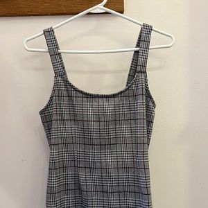 plaid mini dress